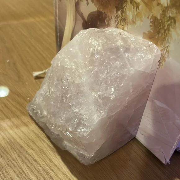Beautiful Pink Quartz Bookends